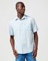 Wrangler Men's Short Sleeve 1 Pkt Shirt In Dream Blue