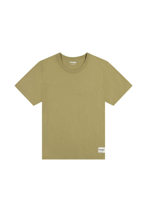 Wrangler Men's Short Sleeve Solid T-Shirt In Aloe - Rodeo In