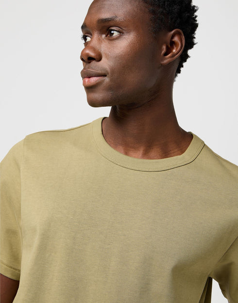 Wrangler Men's Short Sleeve Solid T-Shirt In Aloe - Rodeo In
