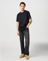 Wrangler Men's Short Sleeve Solid T-Shirt In Black - Rodeo In