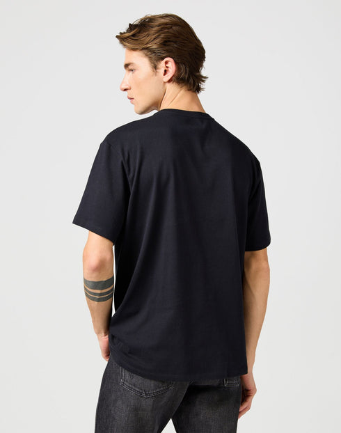 Wrangler Men's Short Sleeve Solid T-Shirt In Black - Rodeo In