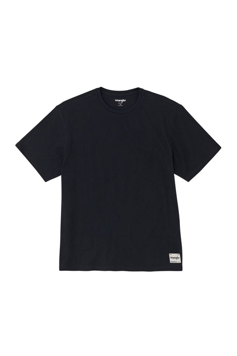 Wrangler Men's Short Sleeve Solid T-Shirt In Black - Rodeo In