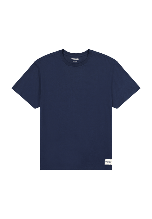 Wrangler Men's Short Sleeve Solid T-Shirt In Navy - Rodeo In