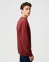 Wrangler Men's Sign Off Crew Neck Sweatshirt In Fired Brick