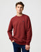Wrangler Men's Sign Off Crew Neck Sweatshirt In Fired Brick