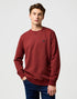 Wrangler Men's Sign Off Crew Neck Sweatshirt In Fired Brick