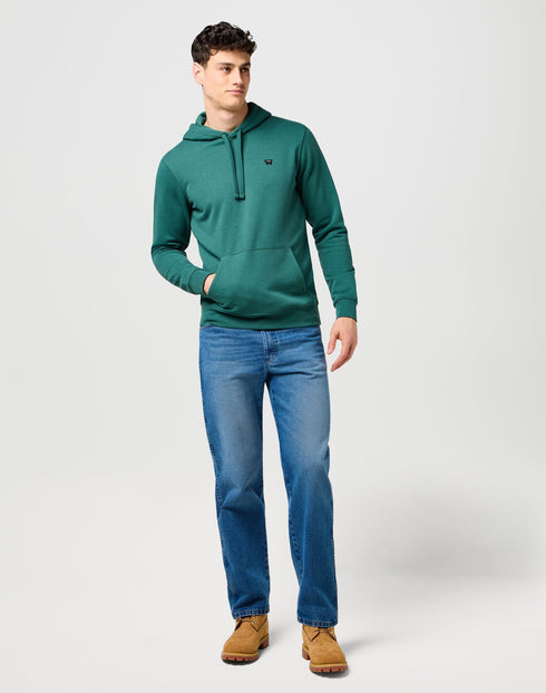 Wrangler Men's Sign Off Hoodie In Bistro Green