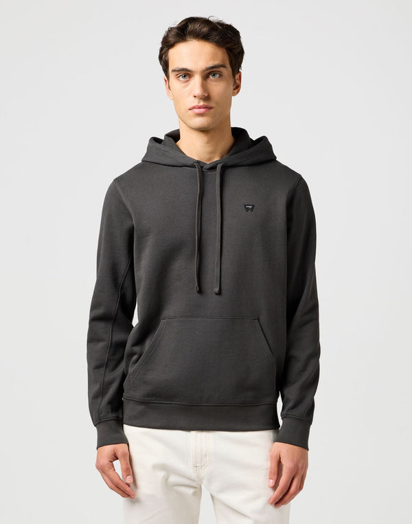 Wrangler Men's Sign off Hoodie In Faded Black - Rodeo In