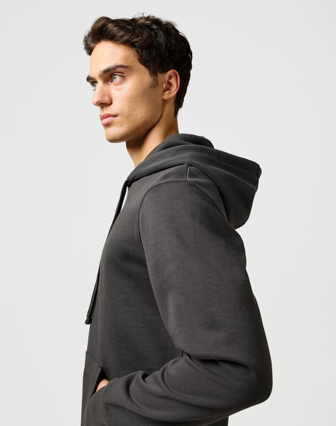 Wrangler Men's Sign off Hoodie In Faded Black - Rodeo In