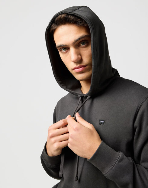 Wrangler Men's Sign off Hoodie In Faded Black - Rodeo In
