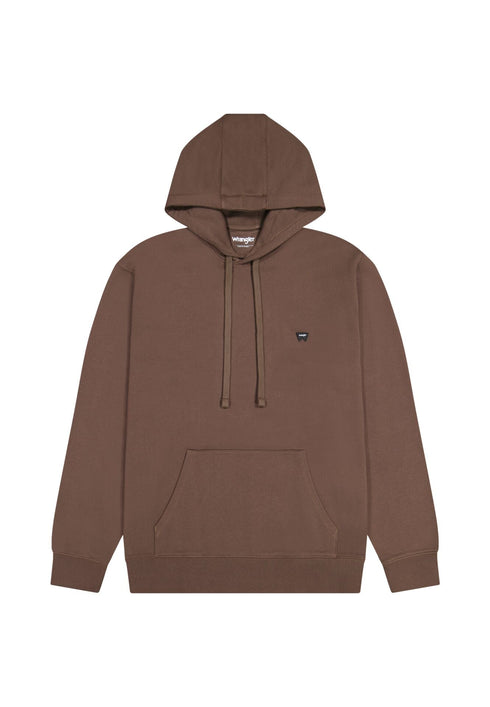 Wrangler Men's Sign off Hoodie In Mahogany