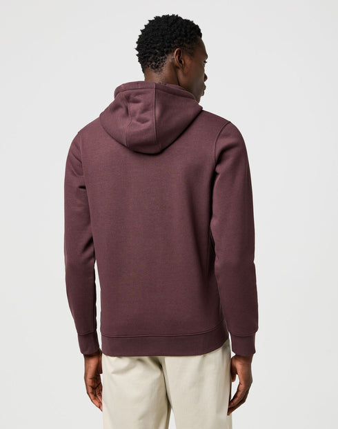 Wrangler Men's Sign off Hoodie In Mahogany - Rodeo In