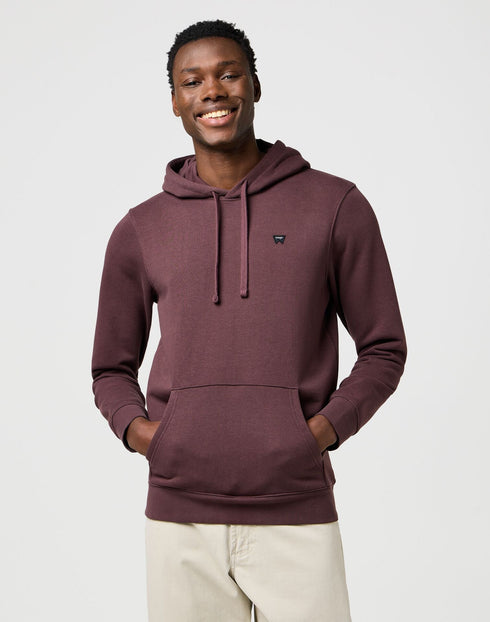 Wrangler Men's Sign off Hoodie In Mahogany