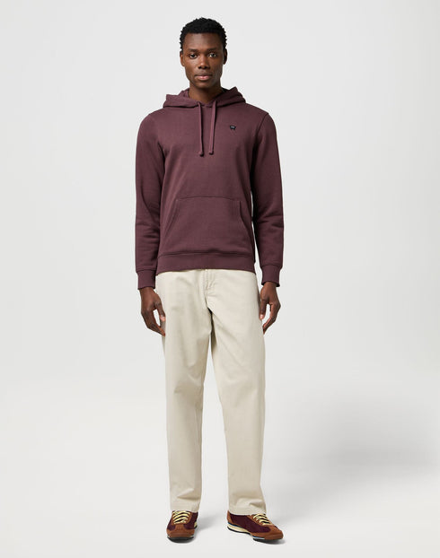 Wrangler Men's Sign off Hoodie In Mahogany