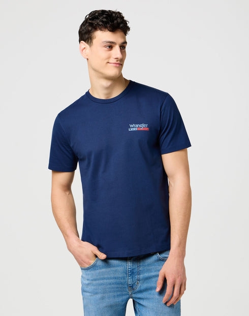 Wrangler Men's Small Americana T-Shirt in Navy - Rodeo In