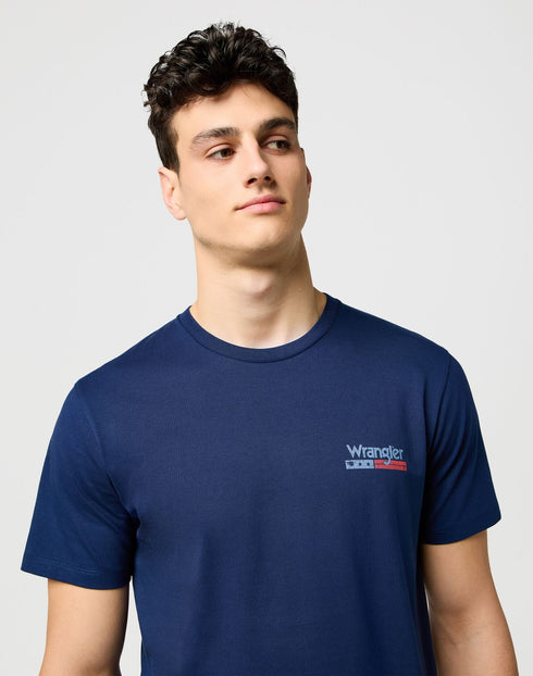 Wrangler Men's Small Americana T-Shirt in Navy - Rodeo In