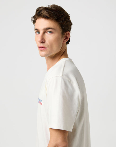 Wrangler Men's Small Americana T-Shirt in Worn White - Rodeo In