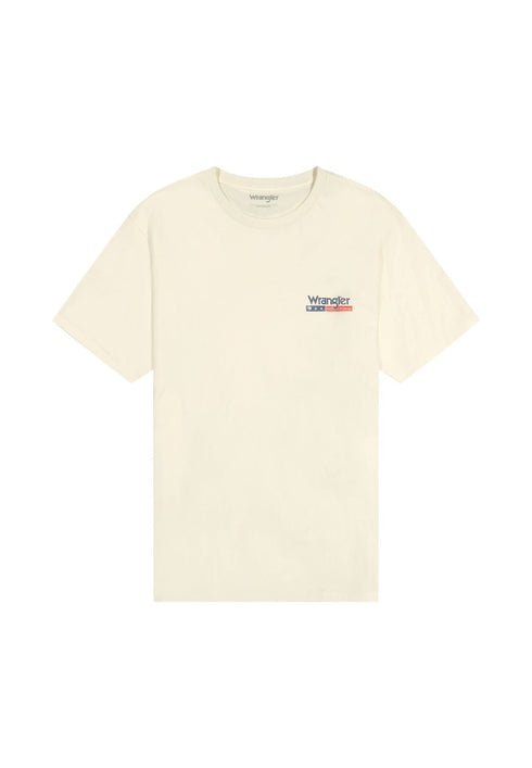 Wrangler Men's Small Americana T-Shirt in Worn White - Rodeo In