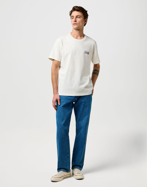 Wrangler Men's Small Americana T-Shirt in Worn White - Rodeo In