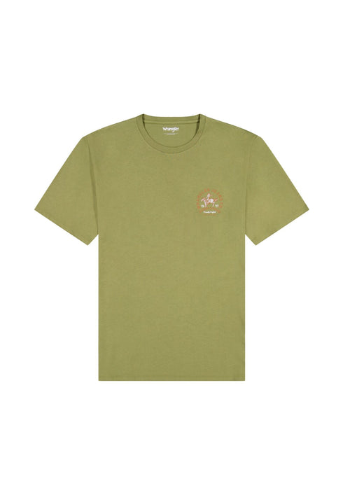 Wrangler Men's Small Graphic T-Shirt in Aloe - Rodeo In