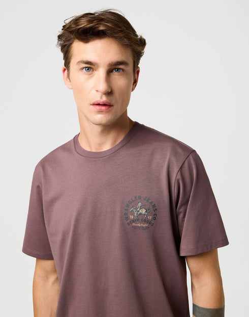 Wrangler Men's Small Graphic T-Shirt in Peppercorn - Rodeo In