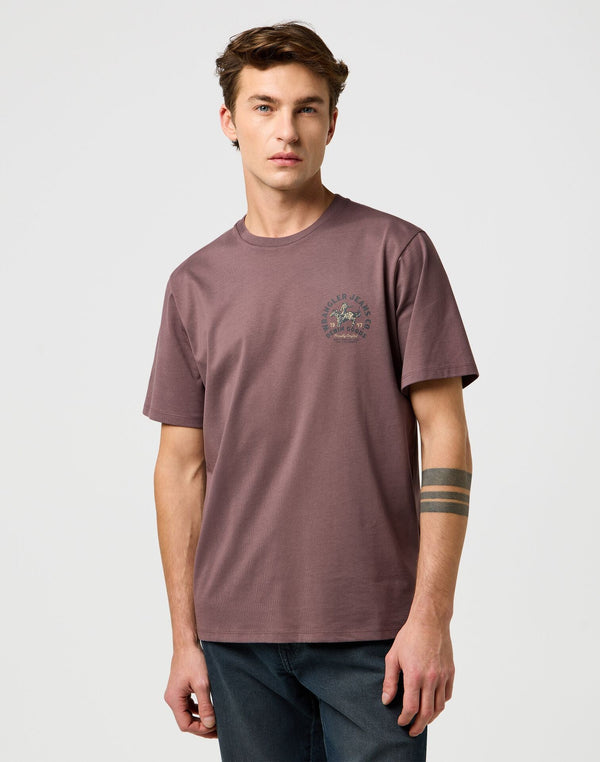 Wrangler Men's Small Graphic T-Shirt in Peppercorn - Rodeo In
