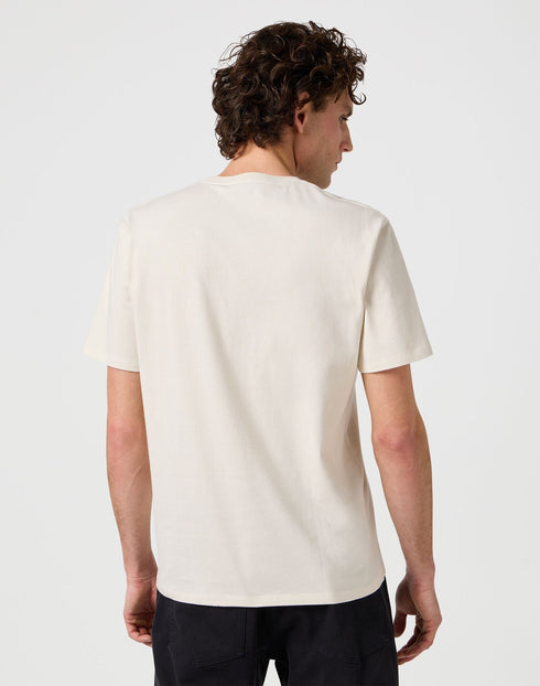 Wrangler Men's Small Graphic T-Shirt In Vintage White