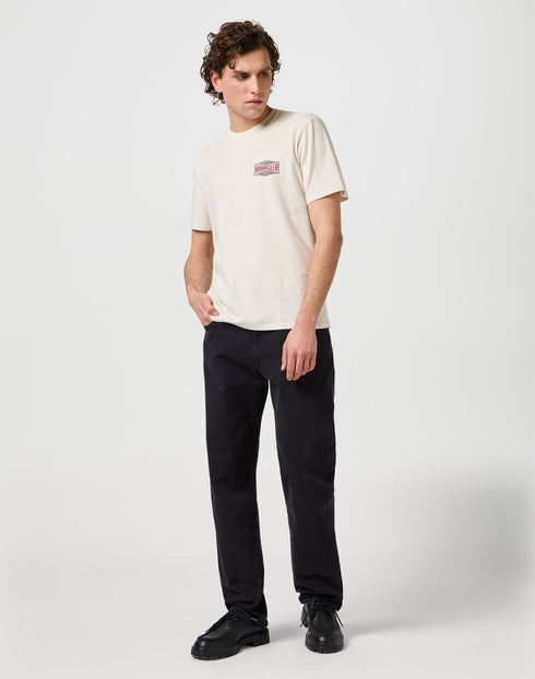Wrangler Men's Small Graphic T-Shirt In Vintage White