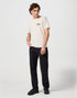 Wrangler Men's Small Graphic T-Shirt In Vintage White
