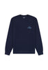 Wrangler Men's Small Logo Crew Sweatshirt In Navy