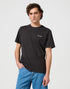 Wrangler Men's Small Logo T-Shirt in Faded Black