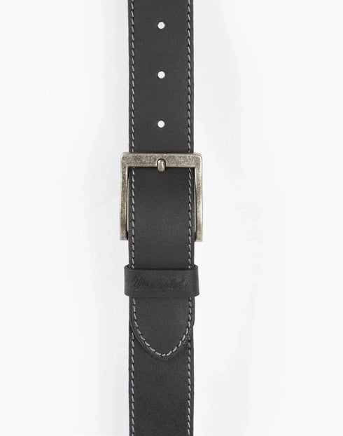 Wrangler Men's Stitched Belt In Black - Rodeo In