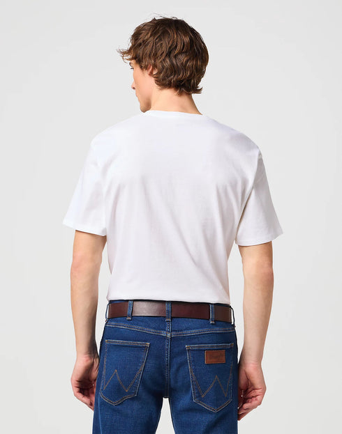 Wrangler Men's Structured Belt In Brown