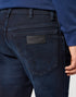 Wrangler Men's Texas Slim Jeans In Deep Blue Black