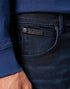 Wrangler Men's Texas Slim Jeans In Deep Blue Black
