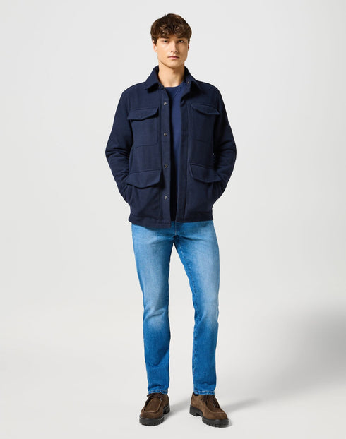 Wrangler Men's Texas Slim Jeans In Prairie Blue