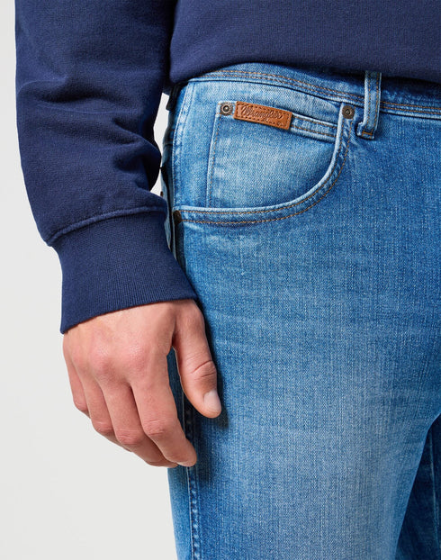 Wrangler Men's Texas Slim Jeans In Prairie Blue - Rodeo In