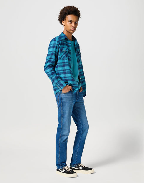 Wrangler Men's Texas Slim Jeans In Rain Drop