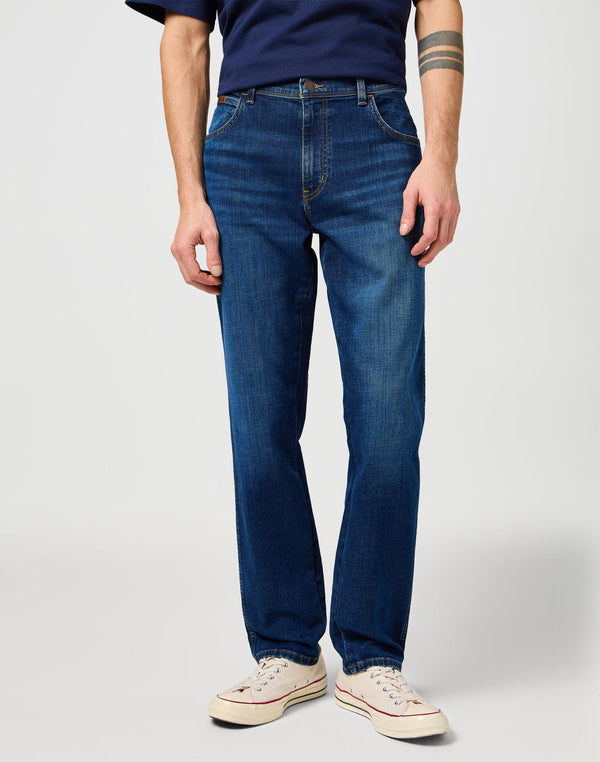 Wrangler Men's Texas Slim Jeans In Vintage Storm - Rodeo In