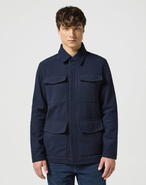 Wrangler Men's Transitional Jacket In Dark Navy