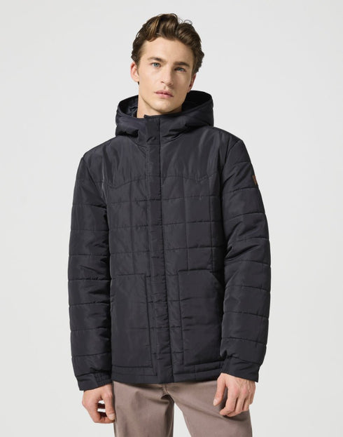 Wrangler Men's Transitional Puffer Jacket In Black