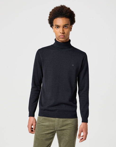 Wrangler Men's Turtle Neck Sweatshirt In Black