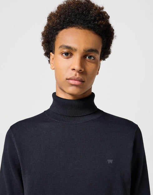 Wrangler Men's Turtle Neck Sweatshirt In Black