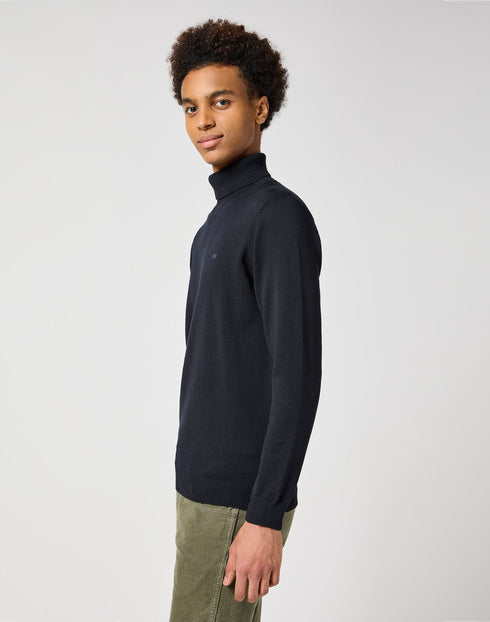 Wrangler Men's Turtle Neck Sweatshirt In Black
