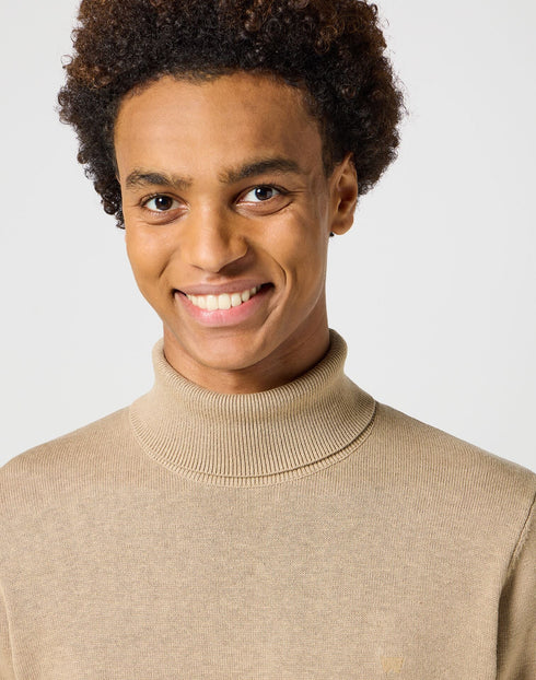 Wrangler Men's Turtle Neck Sweatshirt In Chinchilla