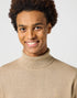 Wrangler Men's Turtle Neck Sweatshirt In Chinchilla