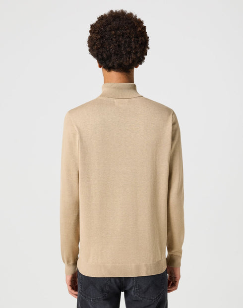 Wrangler Men's Turtle Neck Sweatshirt In Chinchilla
