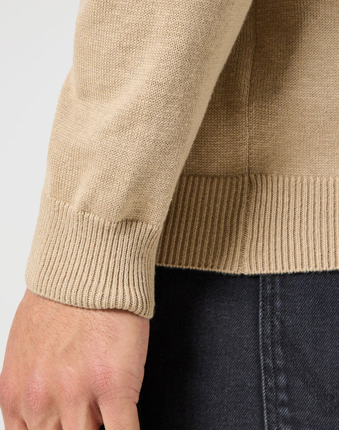 Wrangler Men's Turtle Neck Sweatshirt In Chinchilla