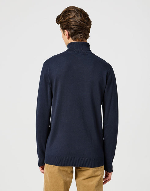 Wrangler Men's Turtle Neck Sweatshirt In Dark Navy