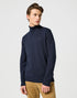 Wrangler Men's Turtle Neck Sweatshirt In Dark Navy